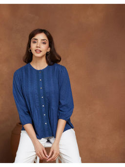 Fabindia - Indigo Cotton Top