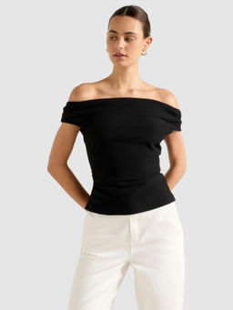 Forever New - Somer Crepe Bardot Top