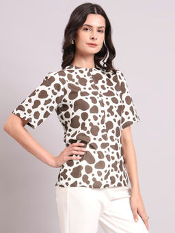 Powersutra - Printed Round Neck Top