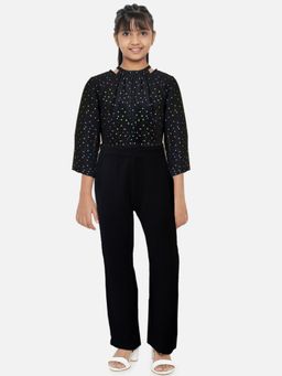 Luyk - Black Polka Dot Jumpsuit