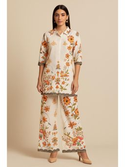 Autumnlane - Kara Kesari Floral Printed Co-Ord (Set of 2)
