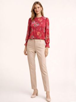 Zink London - Women's Multi-Color Floral Top