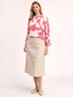 Zink London - Women's Multi-Color Floral Top