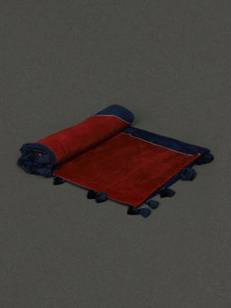 Ritu Kumar - Blue & Red Amer Fort Double Bedcover