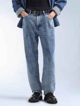 Flying Machine - Acid Washed Cobain Loose Fit Jeans