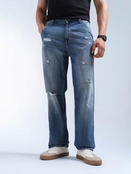 Flying Machine - Cobain 90's Loose Fit Whiskered Jeans