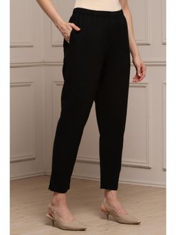 Biba - Women Black Cotton Pant