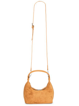 8 Other Reasons - Faux Nappa Faux Suede Shoulder Bag Tan
