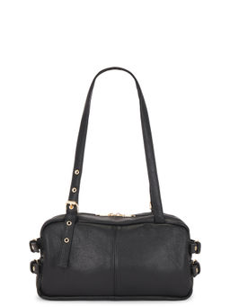 8 Other Reasons - Faux Nappa Faux Leather Shoulder Bag Black