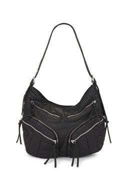 8 Other Reasons - Leather Faux Leather Shoulder Bag Black