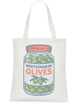 8 Other Reasons - Mediterranean Graphic Polyester Tote Bag White