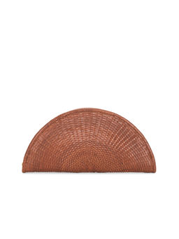 Bembien - Perla Handwoven Leather Clutch Sienna