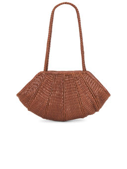 Bembien - Venera Leather Woven Shoulder Bag Brown