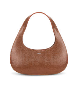 Coperni - Lizard Print Leather Shoulder Bag Brown