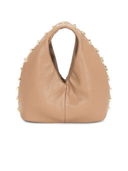 Dolce Vita - Drea Studded Faux Leather Shoulder Bag Taupe