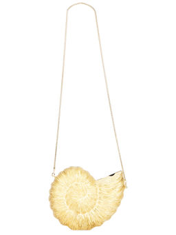 Emm Kuo - Kahala Sea Shell Metal Handbag Silver