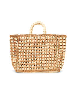 Hat Attack - Melody Raffia Tote Bag Tan