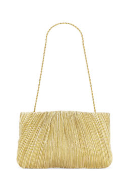 Loeffler Randall - Brit Flat Pleated Pouch Gold