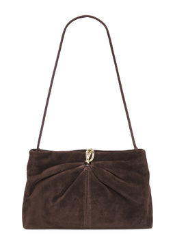 Loeffler Randall - Ring Detail Suede Clutch Brown