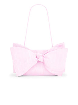 Loeffler Randall - Valerie Bow Chiffon Clutch Pink