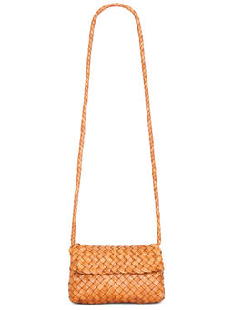 Loeffler Randall - Vinnie Woven Leather Crossbody Bag Tan