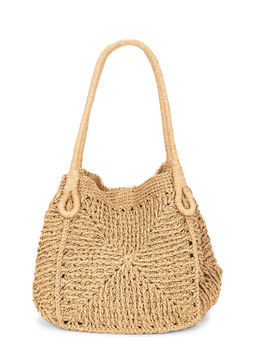 L SPACE - Paloma Raffia Beach Tote Bag Natural