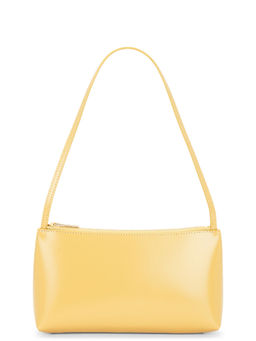 Mansur Gavriel - Gaia Spazzolato Leather Shoulder Bag Paglia & Jasmine