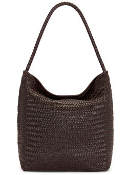 Madewell - Handwoven Leather Bucket Bag Brown