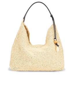 Madewell - Large Raffia Shoulder Bag Black