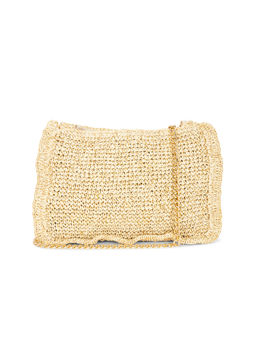 Nikki Beach - Kara Raffia Crossbody Bag Natural & Gold