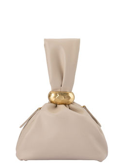 olga berg - Lennie Faux Leather Pouch Mink