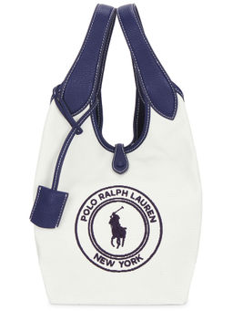POLO RALPH LAUREN - Canvas Tote Bag Off White