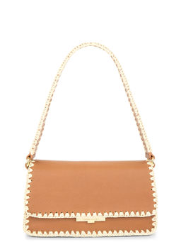 Rebecca Minkoff - Berkley Flap Leather Shoulder Bag Caramello