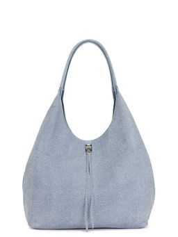 Rebecca Minkoff - Signature Suede Carryall Tote Bag Blue