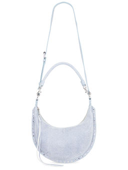 Rebecca Minkoff - Darren Small Crescent Suede Crossbody Bag Blue