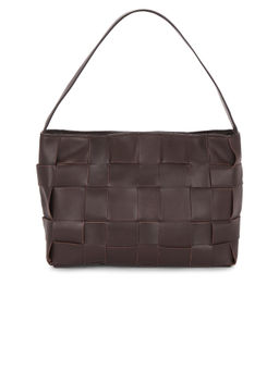 St. Agni - Woven Leather Mini Tote Chocolate