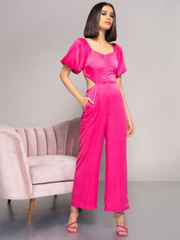 Twenty Dresses by Nykaa Fashion - Pink Simply The Best Jumpsuit
