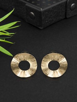 E2O - Quirky Golden Stud Earring For Womens