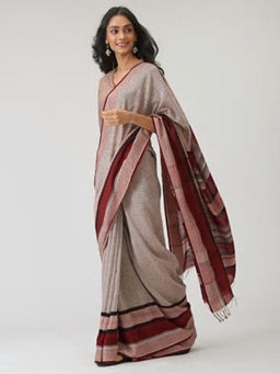 Fabindia - Cotton Silk Bagh Printed Sari