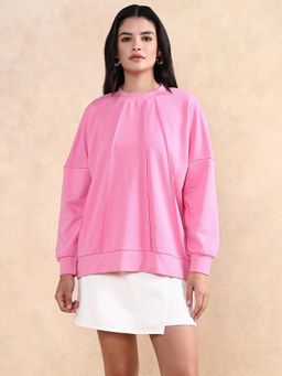 RAREISM - Pink Solid Sweatshirt