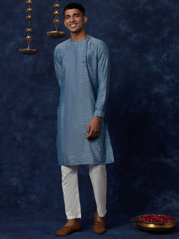 Fabindia - Cotton Ikat Slim Fit Kurta