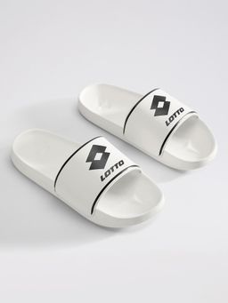 LOTTO - Midway White Sliders For Men