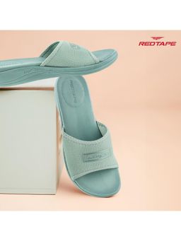 Red Tape - Women's Eva Comfort Sliders - Green