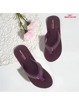 Red Tape - Women's Eva Comfort Flip Flop - Purple