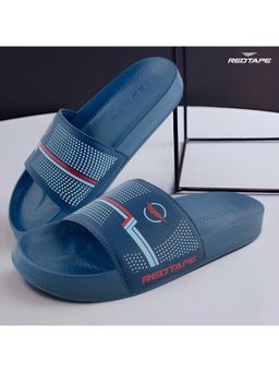 Red Tape - Men's Eva Comfort Sliders - Navy Blue