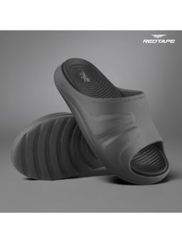 Red Tape - Men's Eva Comfort Sliders - Grey