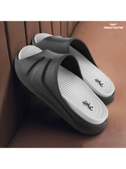 Red Tape - Men's Eva Comfort Sliders - Black