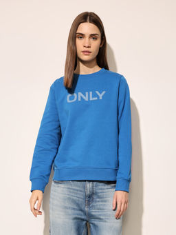 ONLY - Womens Blue Regular Fit Sweatshirt