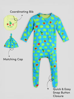 Somersault - Eat Your Red Sleepsuit with Cap & Bib (Set of 3)