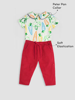 Somersault - Happy Carrot Bodysuit & Pant (Set of 2)